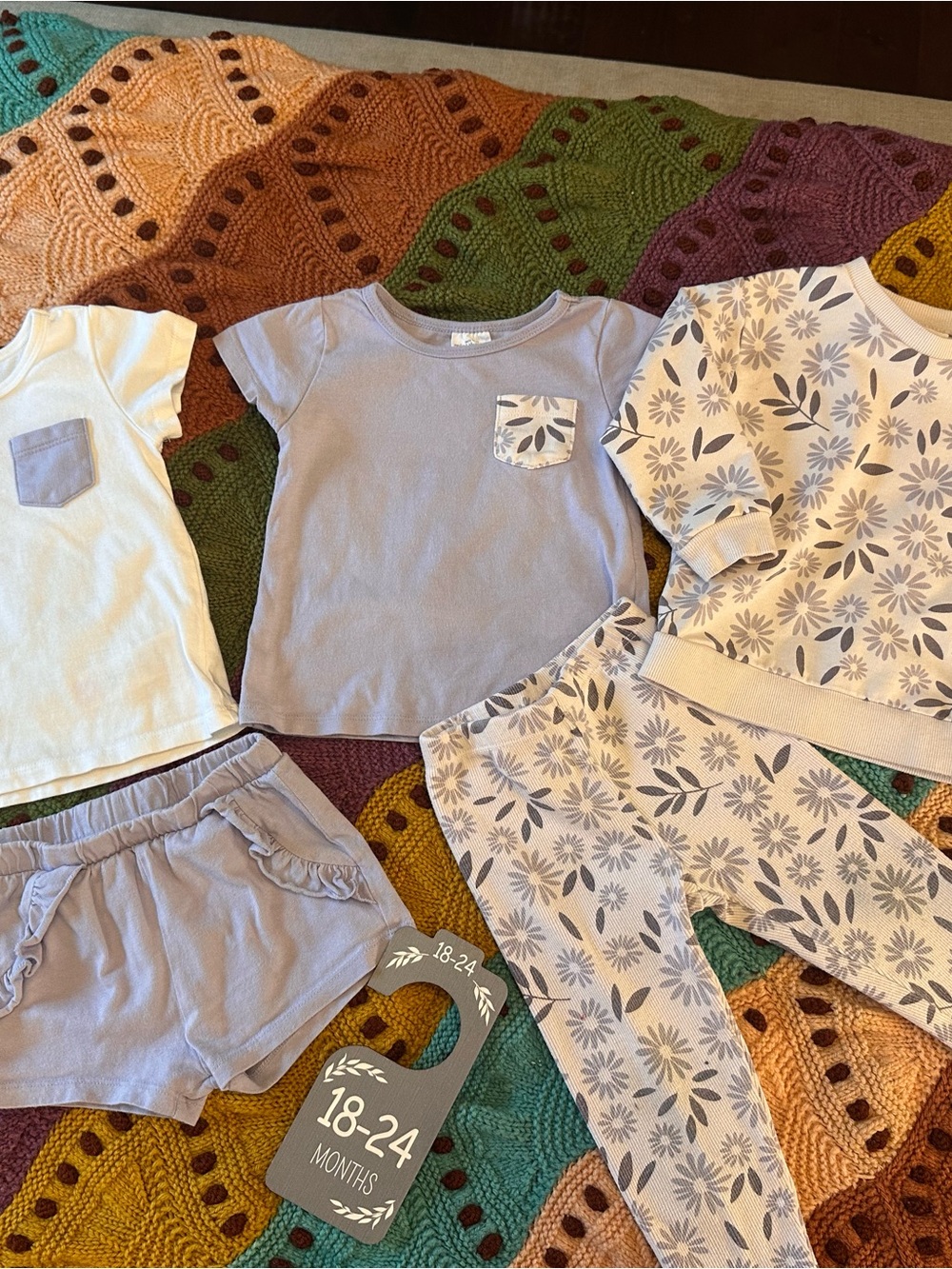 18M Mini Threads 5-Piece Baby Girl Clothing Lot